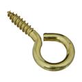 National Mfg Sales No. 8 1.62 in. Polished Brass Screw Eye, 3PK 5700869